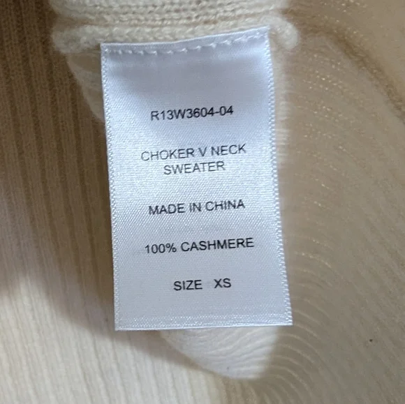 R13 Distressed Cashmere Sweater Oversized XS - Picture 8 of 11